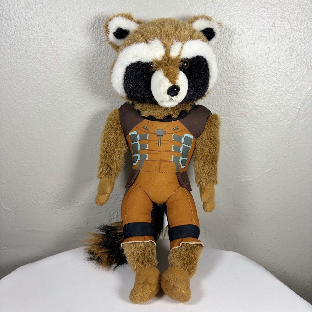 Marvel Guardians‎ of the Galaxy Rocket Raccoon Plush 17" Just Play Stuffed Toy